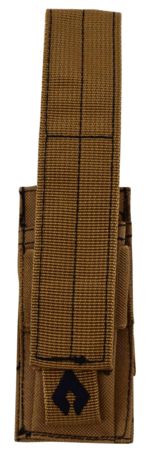 Advance Warrior Solutions PSMPTN Single Mag Pouch Pistol Tan 600D PVC Polyester MOLLE Advance Warrior Solutions PSMPTN Single Mag Pouch Pistol Tan 600D PVC Polyester MOLLE