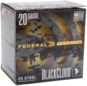Federal PWUX2092 Premium Black Cloud 20Gauge 3″ 1oz 25rd Box