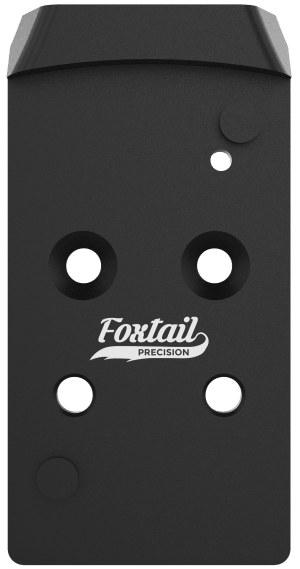 Foxtail Precision 100017 Rear Sight Dovetail Optic Adapter Plate for CZ P10 Black Anodized CZ P10
