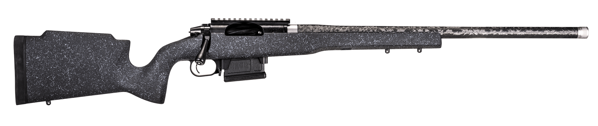 Proof Research 137895 Elevation MTR 2.0 Full Size 7mm PRC 22" Carbon Fiber Match Grade Threaded Barrel Black Cerakote Steel Receiver w/Picatinny Rail Black Granite Fixed Proof Carbon Fiber Stock Right Hand