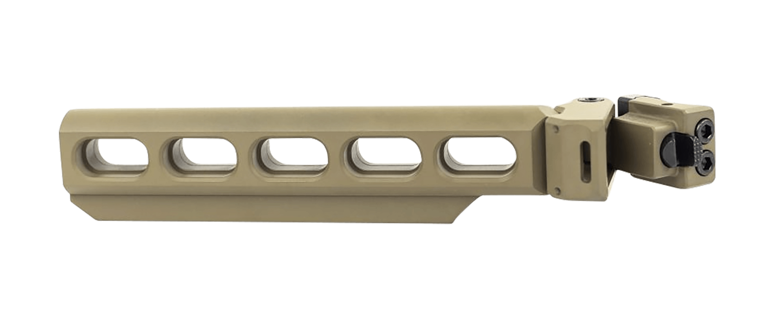 Samson 040614332 B.R.E. (Bufferless Receiver Extension) Flat Dark Earth with Folding Picatinny Adapter Samson 040614332 B.R.E. (Bufferless Receiver Extension) Flat Dark Earth with Folding Picatinny Adapter
