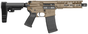 Diamondback DB1913K061 DB15  5.56 NATO 30+1 7" Black Nitride Heavy Threaded Barrel  Flat Dark Earth Cerakote Picatinny Rail Aluminum Receiver  M-LOK Handguard  SB Tactical SBA3 Brace Black Synthetic Stock  Magpul MOE Grip