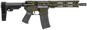 Diamondback DB1916K101 DB15  5.56 NATO 30+1 10" Black Nitride Heavy Threaded Barrel  OD Green Cerakote Picatinny Rail Aluminum Receiver  M-LOK Handguard  SB Tactical SBA3 Brace Black Synthetic Stock  Magpul MOE Grip