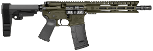 Diamondback DB1916B101 DB15  300 AAC Blackout 30+1 10" Black Nitride Heavy Threaded Barrel  OD Green Cerakote Picatinny Rail Aluminum Receiver  M-LOK Handguard  SB Tactical SBA3 Brace  Black Magpul MOE Grip