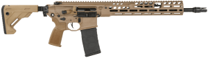 Sig Sauer RMCX556N16BIR MCX Spear LT IR 5.56 NATO 30+1 16" Black FNC Steel Threaded Barrel  Flat Dark Earth Cerakote Picatinny Rail Alloy Steel Receiver  M-LOK Handguard  Telescoping Folding Flat Dark Earth Aluminum Stock  AR Compatible Reduced Angle Grip