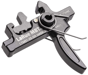 Larue Tactical LTMBT2SSB MBT-2S  Black Two-Stage Straight Fits AR10/AR15