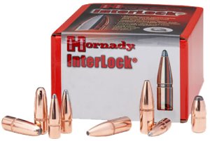 Hornady 4502 InterLock 45 Cal .458 350 gr Round Nose 50rd Box/ 15 Case