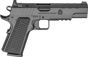 Springfield Armory PX9230LAOS 1911 Emissary 45 ACP 8+1 5″ Stainless Steel Barrel Optic Ready Black Carbon Steel Slide VZ Grips Thin-Line G10 Grip