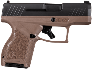 Taurus 1-GX4M931-B GX4 Micro-Compact Frame 9mm Luger 11+1 3.06" Satin Black DLC Stainless Steel Barrel Black Alloy Steel Serrated Slide Brown Stainless Steel Frame Textured Grip