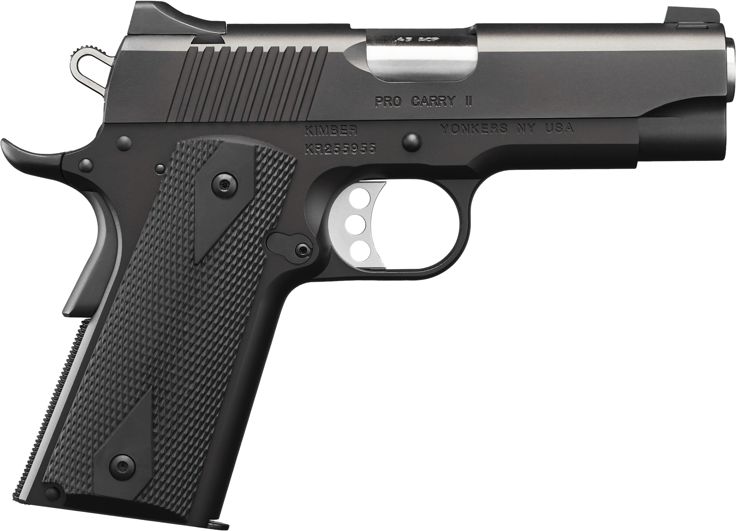 Kimber Mfg Inc 3200051CA Pro Pro Carry II (CA) 45 ACP 7+1 4″ Steel Slide Matte Black/Black Synthetic Double Diamond Checkering Grip Kimber Mfg Inc 3200051CA Pro Pro Carry II (CA) 45 ACP 7+1 4″ Steel Slide Matte Black/Black Synthetic Double Diamond Checkering Grip