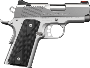 Kimber Mfg Inc 3200062CA Stainless Ultra Carry II (CA) 45 ACP 7+1 3″ Satin Silver Steel Slide Black Synthetic Double Diamond Checkering Grip Kimber Mfg Inc 3200062CA Stainless Ultra Carry II (CA) 45 ACP 7+1 3″ Satin Silver Steel Slide Black Synthetic Double Diamond Checkering Grip