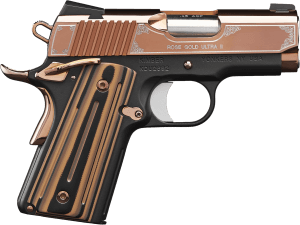 Kimber Mfg Inc 3200373 Rose Gold Ultra II 45ACP 7+1 3″ Rose Gold PVD Coating Stainless Steel Slide KimPro Matte Black G10 Grip Kimber Mfg Inc 3200373 Rose Gold Ultra II 45ACP 7+1 3″ Rose Gold PVD Coating Stainless Steel Slide KimPro Matte Black G10 Grip