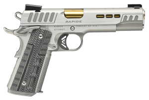 Kimber Mfg Inc 3000424 Rapide Dawn 10mm 8+1 5″ Silver/KimPro II w/ Brush Polished Flats Stainless Steel Slide G10 Grip Kimber Mfg Inc 3000424 Rapide Dawn 10mm 8+1 5″ Silver/KimPro II w/ Brush Polished Flats Stainless Steel Slide G10 Grip