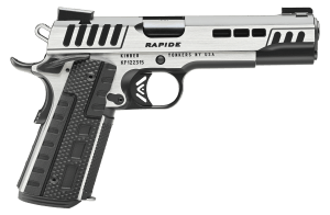Kimber Mfg Inc 3000425 Rapide Scorpius 45ACP 8+1 5″ Black KimPro II w/ Brush Polished Flats Stainless Steel Slide G10 Grip Kimber Mfg Inc 3000425 Rapide Scorpius 45ACP 8+1 5″ Black KimPro II w/ Brush Polished Flats Stainless Steel Slide G10 Grip