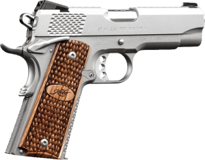 Kimber Mfg Inc 3200195 Stainless Pro Raptor II 45ACP 8+1 4″ Stainless Steel Slide Satin Silver Zebrawood w/ Scale Pattern and Kimber Logo Grip Kimber Mfg Inc 3200195 Stainless Pro Raptor II 45ACP 8+1 4″ Stainless Steel Slide Satin Silver Zebrawood w/ Scale Pattern and Kimber Logo Grip
