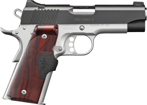 Kimber Mfg Inc 3200333 Pro Carry II Two-Tone 9mm 9+1 4″ Matte black Brush-Polished Steel Slide Satin Silver Smooth/Checkered Rosewood Grip Kimber Mfg Inc 3200333 Pro Carry II Two-Tone 9mm 9+1 4″ Matte black Brush-Polished Steel Slide Satin Silver Smooth/Checkered Rosewood Grip