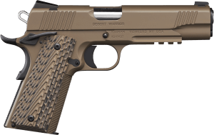 Kimber Mfg Inc 3000236 Desert Warrior 45 ACP 7+1 5″ Front Serrations Steel Slide Desert Tan KimPro II G-10 Grip Kimber Mfg Inc 3000236 Desert Warrior 45 ACP 7+1 5″ Front Serrations Steel Slide Desert Tan KimPro II G-10 Grip
