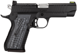 Kimber Mfg Inc 3100010 KDS9C 9mm 15+1 4.09″ KimPro Black Front and Rear Serrations Stainless Steel Slide Gray and Black G10 Crosshatch Grip Kimber Mfg Inc 3100010 KDS9C 9mm 15+1 4.09″ KimPro Black Front and Rear Serrations Stainless Steel Slide Gray and Black G10 Crosshatch Grip