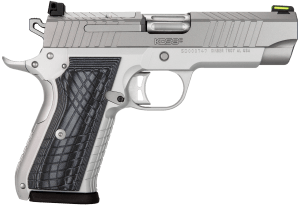 Kimber Mfg Inc 3100012 KDS9C 9mm 15+1 4.09″ KimPro Silver Front and Rear Serrations Stainless Steel Slide Gray and Black G10 Crosshatch Grip Kimber Mfg Inc 3100012 KDS9C 9mm 15+1 4.09″ KimPro Silver Front and Rear Serrations Stainless Steel Slide Gray and Black G10 Crosshatch Grip