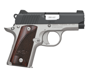 Kimber Mfg Inc 3300206 Micro Two-Tone NS 380 ACP 7+1 2.75″ Matte Black Stainless Steel Slide Brush Polished Checkered Rosewood Grip Kimber Mfg Inc 3300206 Micro Two-Tone NS 380 ACP 7+1 2.75″ Matte Black Stainless Steel Slide Brush Polished Checkered Rosewood Grip