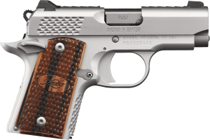 Kimber Mfg Inc 3300109 Micro 9 Stainless Raptor 9mm 6+1 3.15″ Stainless Steel Slide KimPro Silver Zebrawood with Scale Pattern and Kimber logo Grip Kimber Mfg Inc 3300109 Micro 9 Stainless Raptor 9mm 6+1 3.15″ Stainless Steel Slide KimPro Silver Zebrawood with Scale Pattern and Kimber logo Grip