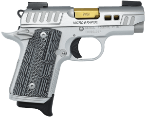 Kimber Mfg Inc 3300230 Micro 9 Rapide Dawn 9mm 7+1 3.15″ Brushed Stainless/Silver KimPro II Grey/Black G10 Grip Kimber Mfg Inc 3300230 Micro 9 Rapide Dawn 9mm 7+1 3.15″ Brushed Stainless/Silver KimPro II Grey/Black G10 Grip
