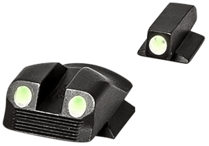 Kimber Mfg Inc ML11229 Micro.380/Micro9 Sight Set  Green/Tritium Black Outline Front Sight-Green/Tritium Black Outline Rear Sight