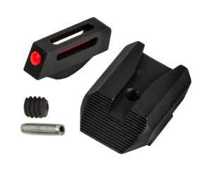 Kimber Mfg Inc 4000153 KS6 Fiber Optic Sight Set  Red/Fiber Optic  Front Sight- Black/Blank Rear Sight