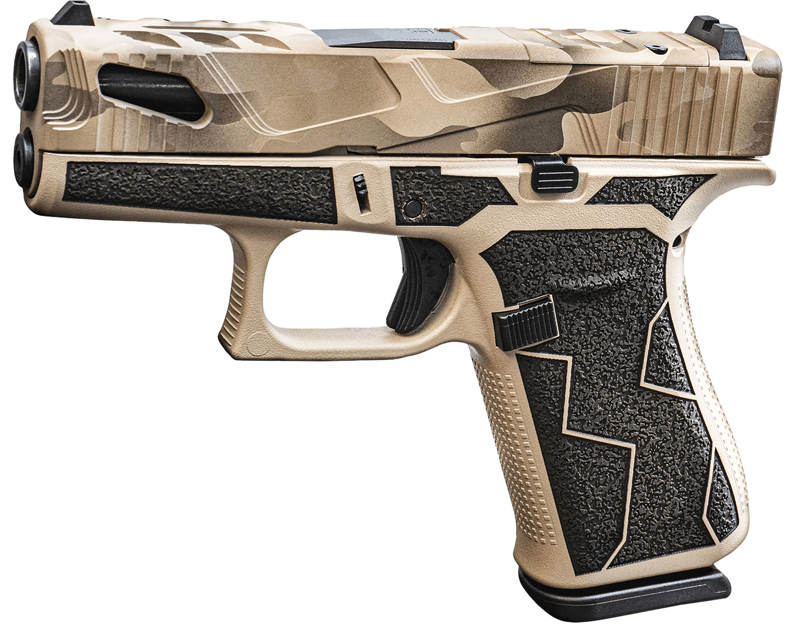 Glock PX4350204FRMOSNBRKUPF G43X MOS Sub-Compact Frame 9mm Luger 10+1 3.41″ Black GMB Barrel Tan/Black Breakup Pattern MOS Cut/Serrated Steel Slide Tan/Black Cerakote Polymer Frame w/Picatinny Rail Black Textured Polymer Grip Ambidextrous Glock PX4350204FRMOSNBRKUPF G43X MOS Sub-Compact Frame 9mm Luger 10+1 3.41″ Black GMB Barrel Tan/Black Breakup Pattern MOS Cut/Serrated Steel Slide Tan/Black Cerakote Polymer Frame w/Picatinny Rail Black Textured Polymer Grip Ambidextrous