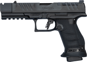 Walther Arms 4796034 PDP Pro X Compact 9mm Luger 18+1 4.60" Black Threaded Barrel Black Optic Ready/Serrated Steel Slide Black Polymer Frame w/Picatinny Rail Medium Backstrap Grip Parker Mtn Machine Compensator