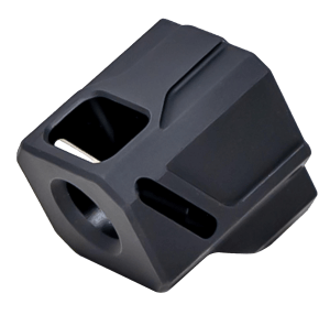 Faxon Firearms FFPACOMPDSG02 EXOS-543 Compensator for Gen 4 Black Anodized Aluminum 1/2″x28 Threads 1.10″ OAL 9mm