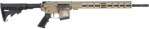 Great Lakes Firearms GL15350SSFDE16 AR-15 350 Legend 5+1 18" Stainless Threaded Barrel Flat Dark Earth Cerakote Aluminum Receiver w/Picatinny Rail M-LOK Handguard Adjustable Black Synthetic Stock Mil-Spec Grip Right Hand