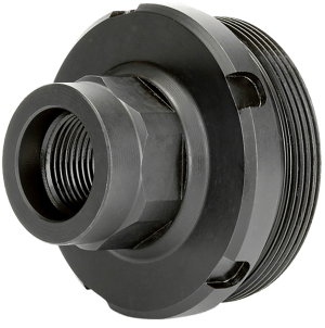 Griffin Armament DT1375X24-1/2X28  Thread Adapter 1/2″x28 17-4 Stainless Steel Nitride Black