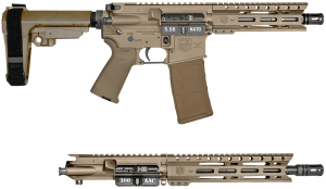 Diamondback DB195AK061 DB15  Sports South Exclusive 30+1 10" 300 AAC Blackout/7" 5.56 NATO Black Nitride Heavy Threaded Barrel  Flat Dark Earth Cerakote Picatinny Rail Aluminum Receiver  M-LOK Handguard  SB Tactical SBA3 Brace Flat Dark Earth Synthetic St