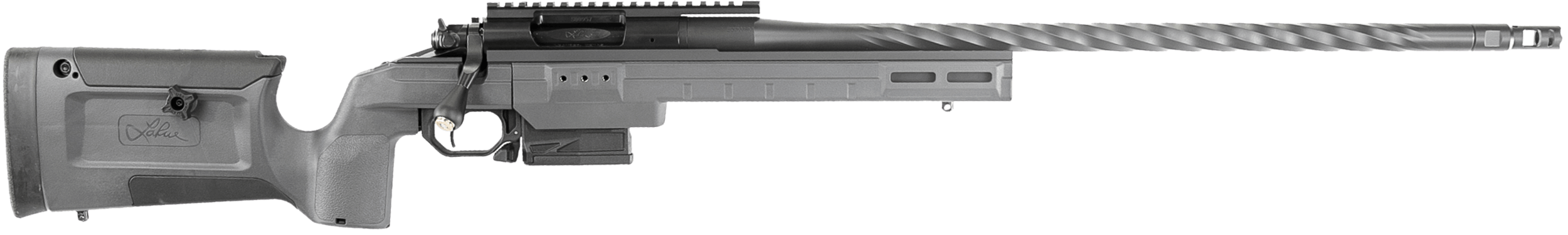 Larue Tactical LTKRGSIETE65PRC24GRY Siete Magnum 6.5 PRC 3+1 24″ Sendero Fluted Barrel Gray Right Hand Larue Tactical LTKRGSIETE65PRC24GRY Siete Magnum 6.5 PRC 3+1 24″ Sendero Fluted Barrel Gray Right Hand