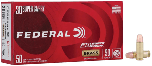 Federal C3090A Champion Training 30SuperCarry 90gr Full Metal Jacket 50 Per Box/20 Case