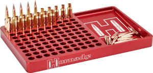 Hornady 480043 Reloading Block  Red 308 Win/6.5 Creedmoor Aluminum Capacity 100rd