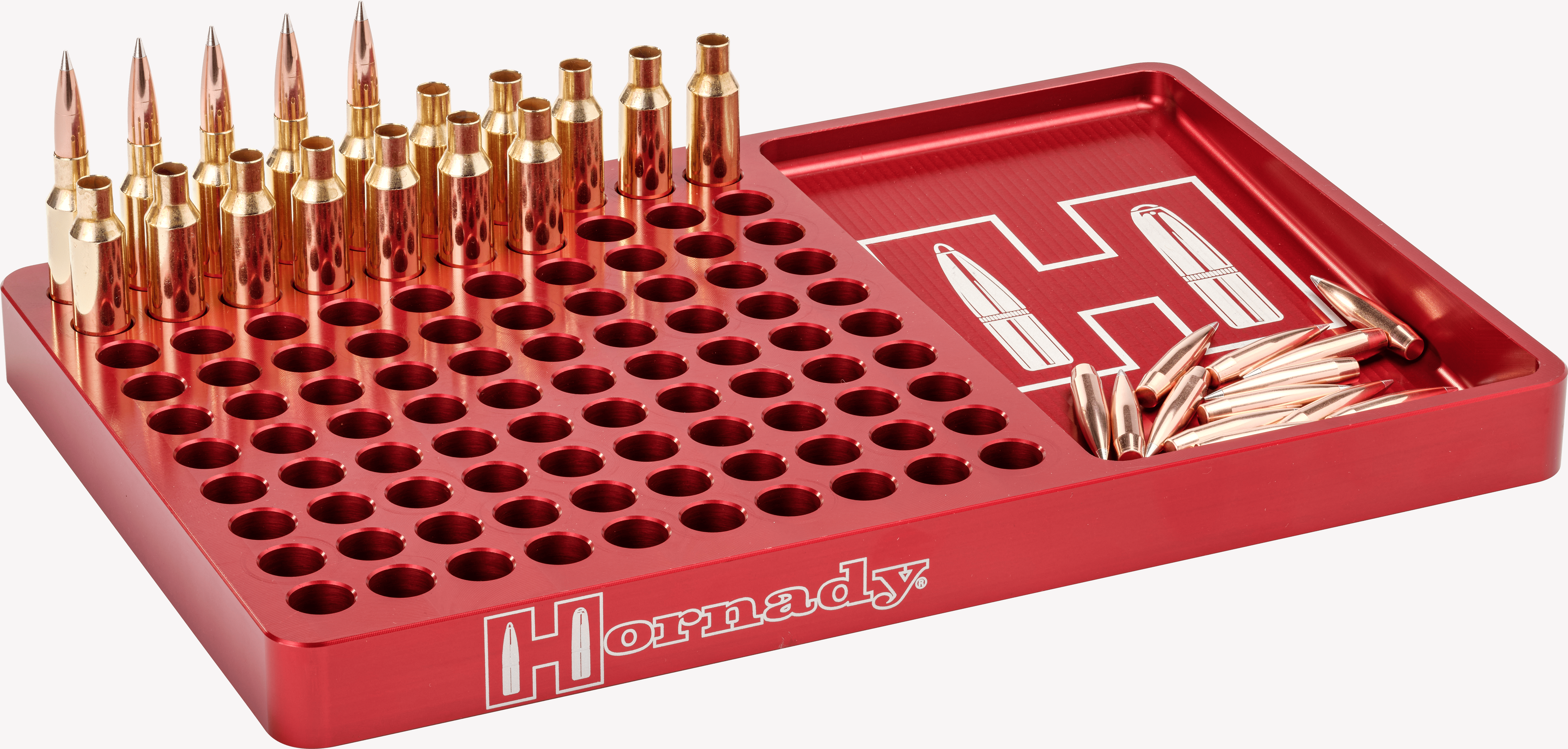 Hornady 480043 Reloading Block Red 308 Win/6.5 Creedmoor Aluminum Capacity 100rd Hornady 480043 Reloading Block Red 308 Win/6.5 Creedmoor Aluminum Capacity 100rd
