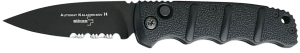 Boker 01KALS100 Kalashnikov 3.35ā³ Drop Point Plain/Serrated Black D2 Steel Blade Aluminum Handle Boker 01KALS100 Kalashnikov 3.35ā³ Drop Point Plain/Serrated Black D2 Steel Blade Aluminum Handle