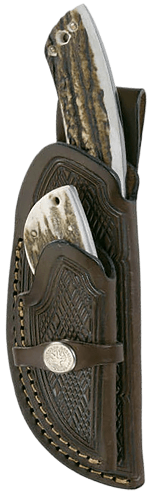 Boker 02BA5130H Hunters Combo 2.38ā³/4.25ā³ Caper/GutHook 440C SS Blade Rugged Stag Handle Boker 02BA5130H Hunters Combo 2.38ā³/4.25ā³ Caper/GutHook 440C SS Blade Rugged Stag Handle