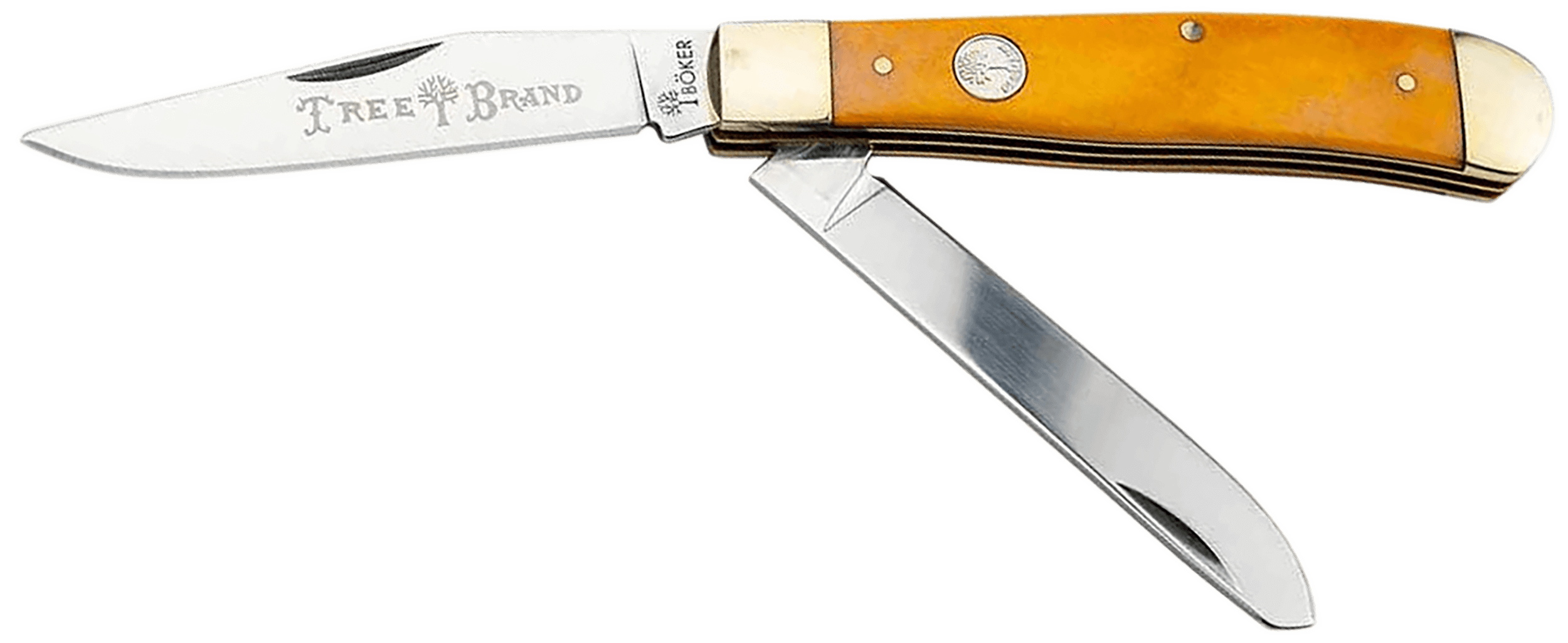Boker 110835 Trapper Traditional Clip Point/Spey Plain D2 Steel Blade Smooth Yellow Bone Handle Boker 110835 Trapper Traditional Clip Point/Spey Plain D2 Steel Blade Smooth Yellow Bone Handle