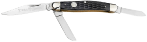 Boker 110856 Stockman Traditional Large Clip Point/Sheepsfoot/Spey Plain D2 Steel Blade Black Jigged Bone Handle Boker 110856 Stockman Traditional Large Clip Point/Sheepsfoot/Spey Plain D2 Steel Blade Black Jigged Bone Handle