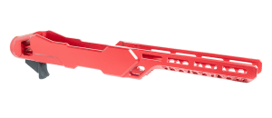 Timber Creek Outdoors ERC1022R Enforcer Rifle Chassis Red Aluminum Fits Ruger 10/22 Compatible w/ MSR Buffer Tubes