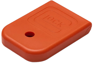 Glock 50965  Floor Plate Fits Glock 17/19/19X/22/23/24/26 Orange Polymer