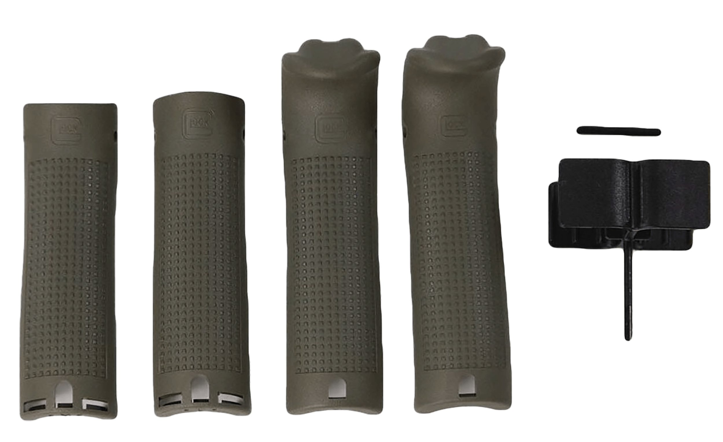 Glock 39843 Backstrap/Beavertail Set Battlefield Green Polymer Glock 39843 Backstrap/Beavertail Set Battlefield Green Polymer