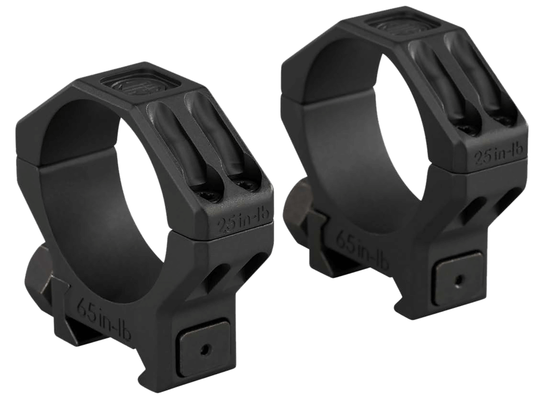 Sig Sauer Electro-Optics SOA65004 Alpha 6 Scope Ring Set Black Stainless Steel 35mm Tube High