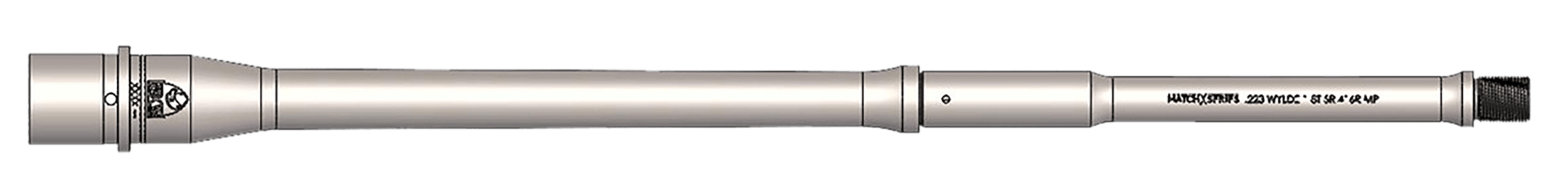 Faxon Firearms 15BW8M16NGMHL5RNP3 Match 223 Wylde 16″ Gunner Matte 416-R Stainless Steel Barrel Faxon Firearms 15BW8M16NGMHL5RNP3 Match 223 Wylde 16″ Gunner Matte 416-R Stainless Steel Barrel