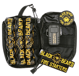 Black Beard Fire Starters SKB Ultimate Fire Kit Black Includes Ferro Rod/Plasma Arc Lighter/Organizer Case/Fire Starters/Decal Black Beard Fire Starters SKB Ultimate Fire Kit Black Includes Ferro Rod/Plasma Arc Lighter/Organizer Case/Fire Starters/Decal