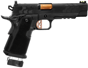 Kimber Mfg inc 3500051 2K11 (OR)  9mm 20+1 5″ High Polished w/ Coyote PVD  Brush Polish Flats w/ DLC Coating Stainless Steel Slide Aluminum Grip