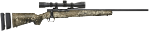 Mossberg 28257 Patriot Super Bantam w/Optic Youth 350 Legend 4+1 22" Matte Blued Fluted Threaded Barrel Matte Blued Drilled & Tapped Receiver TrueTimber Strata Adj LOP Synthetic Stock 3-9x40mm Duplex Scope